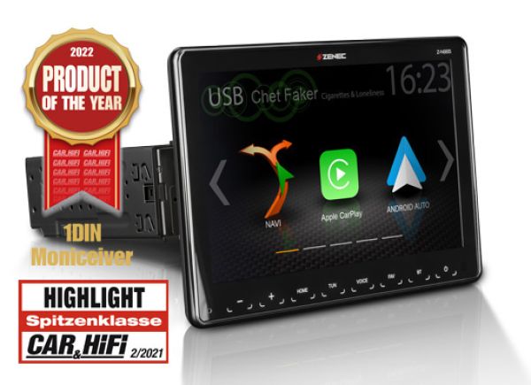 Z-N965 - ZENEC Prime 1-DIN Infotainer mit 9" HD Display